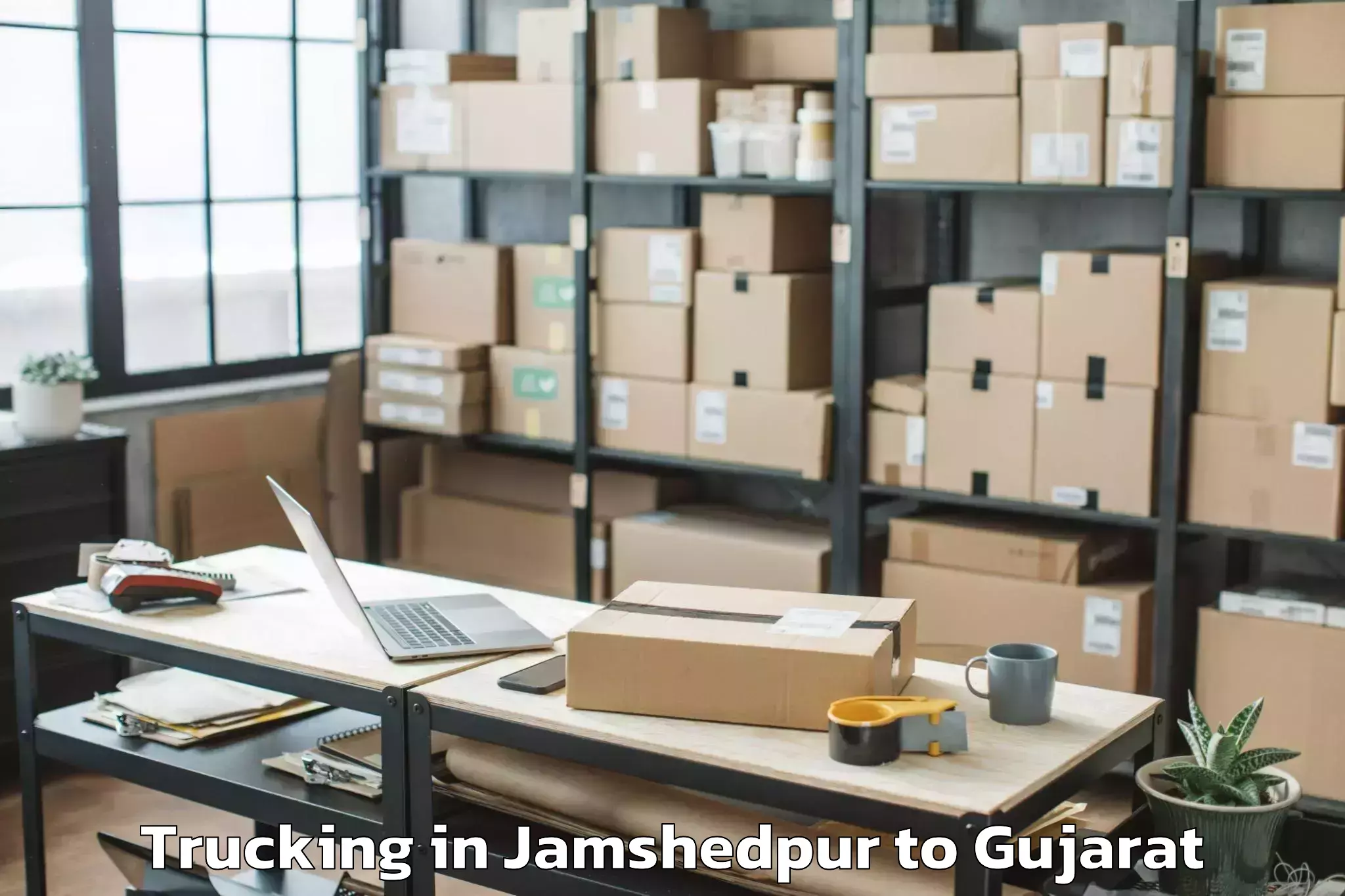 Affordable Jamshedpur to Satlasana Trucking